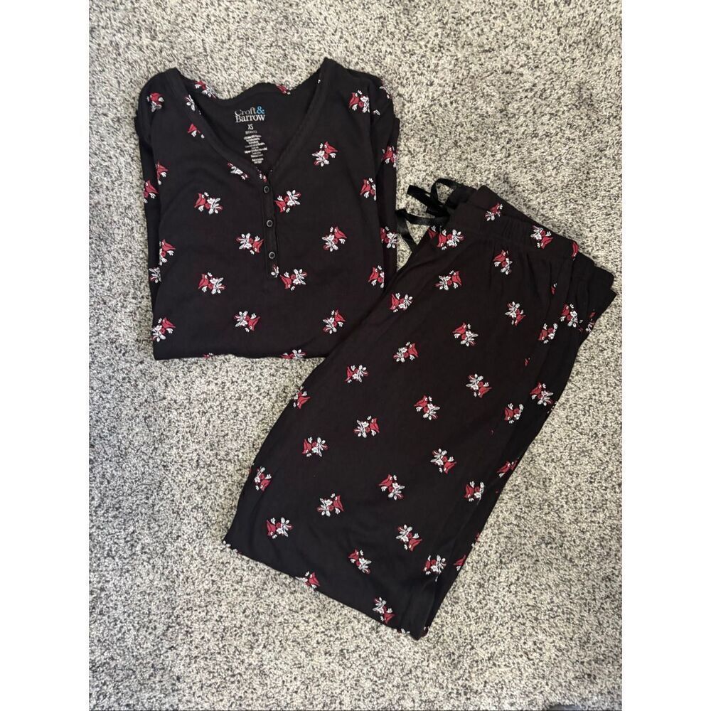❤️Croft & Barrow Cardinal Pajamas SzXS